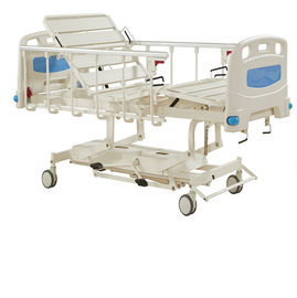 Funciones manuales de la cama de hospital de la larga vida durable cinco, cama hidráulica de los cuidados de la cama del cuidado