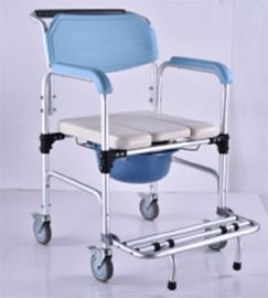 Baño ajustable Seat del retrete de la silla de la ocupación de los cuidados en casa movibles del retrete con resto del pie