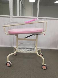 Cama de bebé móvil rosada del hospital de la choza, choza de bebé recién nacida del hospital con el lavabo del ABS