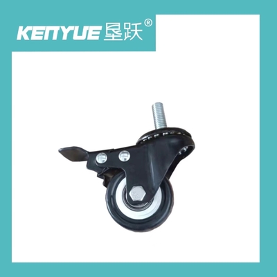comprar Hospital médico echadores de 2 pulgadas negros con el freno TPR especial para los accesorios del hospital Fabricación en línea