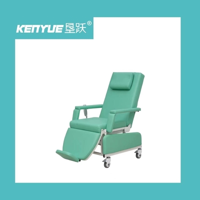 comprar El hospital pintó el manual verde de cuero de acero de la silla de la hemodialisis del PVC Fabricación en línea