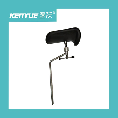 comprar Tenedor obstétrico de acero inoxidable de la pierna del metal negro de la PU para las camas de hospital Fabricación en línea