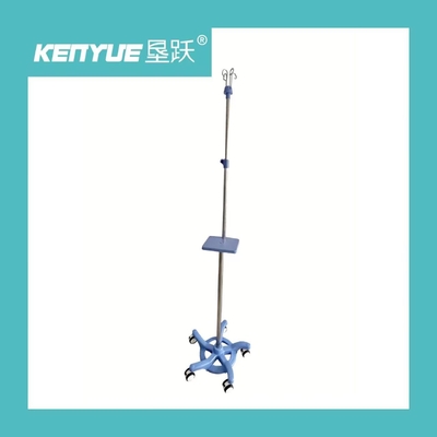 comprar Acero inoxidable del soporte móvil azul de la infusión con las ruedas desprendibles Fabricación en línea