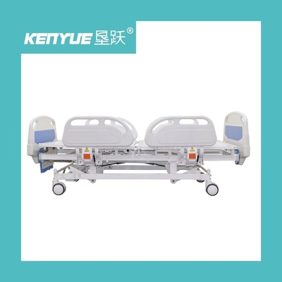 comprar cama de hospital manual de la Cuatro-sacudida para la cama de hospital azul del hospital Fabricación en línea