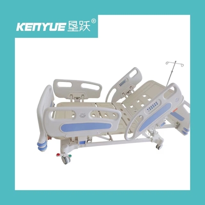 comprar Cama de hospital eléctrica ajustable azul Cama de hospital de cinco funciones Fabricación en línea