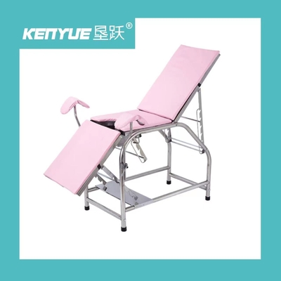 comprar Cama ginecológica de acero inoxidable del examen de la tabla obstétrica negra simple Fabricación en línea