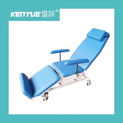 comprar Hospital eléctrico de acero azul ajustable de la silla de la diálisis del ángulo especial Fabricación en línea