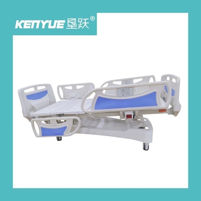 comprar Cama de enfermería de hospital eléctrica azul ajustable 770mm Cinco funciones con cubierta Fabricación en línea