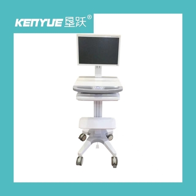 comprar Ordenador médico rv de los muebles del hospital con blanco de cuatro ruedas Fabricación en línea