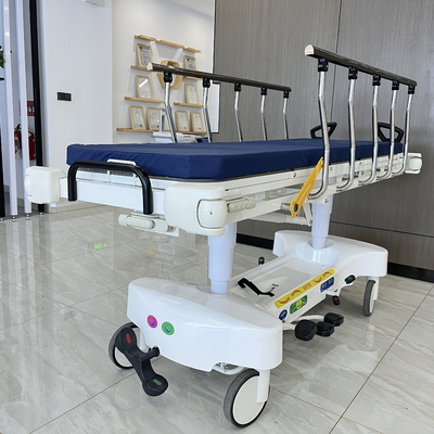 comprar Estrechador de emergencia hidráulico ajustable en altura de 2 capas Trolley de transporte de pacientes de hospital Fabricación en línea