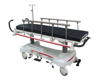 comprar Carro de lujo del ensanchador del hospital negro de acero desprendible con cuatro echadores Fabricación en línea