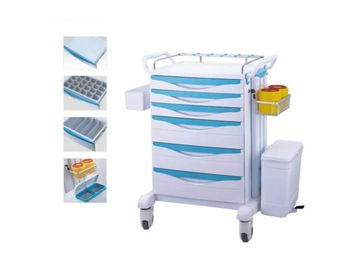 comprar Carro anestésico de la carretilla de la emergencia médica de la medicina de los muebles con la rueda silenciosa Fabricación en línea