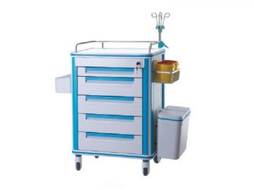 comprar Carro mudo del desplome de la emergencia del marco de la aleación de aluminio de la carretilla de la medicina del hospital de la anestesia de la rueda Fabricación en línea