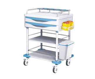 comprar Carro del desplome de la carretilla del instrumento médico del marco de acero con la carretilla de la droga del estante de la infusión Fabricación en línea