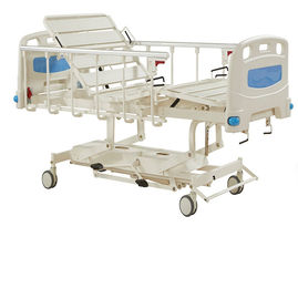 comprar Funciones manuales de la cama de hospital de la larga vida durable cinco, cama hidráulica de los cuidados de la cama del cuidado Fabricación en línea