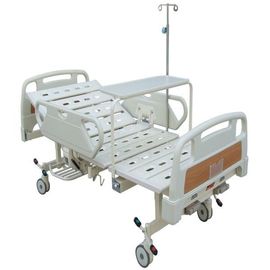 comprar Cama de hospital manual del mismo tamaño con dos manivelas movibles con el panel de Dinning Fabricación en línea