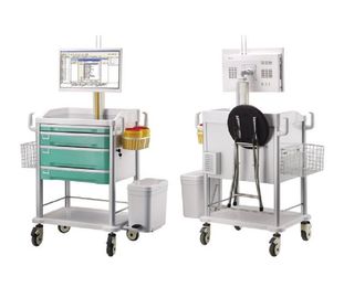 comprar Vehículo médico del oficio de enfermera de la carretilla del ordenador del carro todo junto del ordenador Fabricación en línea