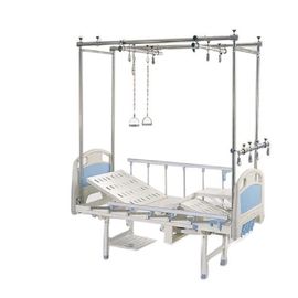 comprar Cama ortopédica de la tracción de hospital del soporte del piso de las manivelas manuales de la cama cuatro partida - Legged Fabricación en línea