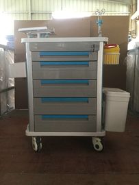 comprar Carro médico de la carretilla del acero inoxidable, entrega de la droga de la carretilla de la emergencia de Icu del hospital Fabricación en línea