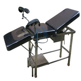 comprar Ajustable de alta calidad de la cama de la prenda impermeable de la tabla de acero obstétrica común negra de la entrega Fabricación en línea