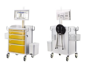 comprar Carro médico de la carretilla del puesto de trabajo del ordenador de la emergencia para la entrega de la droga Fabricación en línea