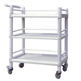 comprar Carro plástico de la carretilla de Utlity del instrumento médico de las gradas portadoras fuertes de la carretilla 3 Fabricación en línea