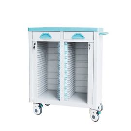 comprar Carretilla médica del fichero del ABS de los muebles del hospital en las ruedas Druable para el tratamiento Fabricación en línea