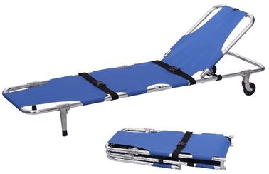 comprar Azul paciente de la camilla plegable de la emergencia de la ambulancia de la aleación de aluminio Fabricación en línea