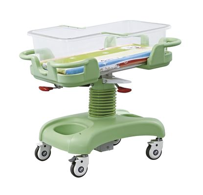 comprar Carretilla diagonal del bebé del hospital del freno con el lavabo plástico transparente Fabricación en línea