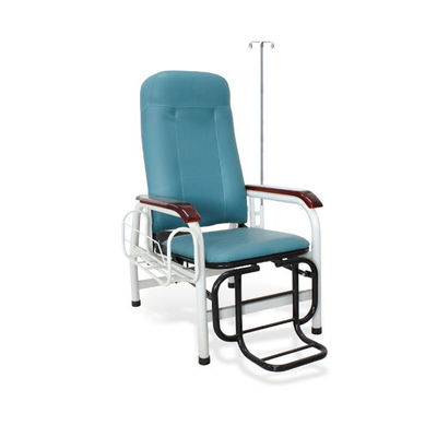 comprar Verde paciente de la silla de la transfusión IV poste de la barandilla de madera de la tubería de acero Fabricación en línea