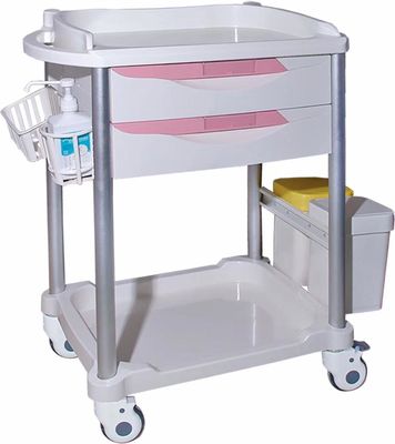 comprar Carretilla de acero plástica del tratamiento del ABS de la cerradura rosada de Entral con los cajones Fabricación en línea