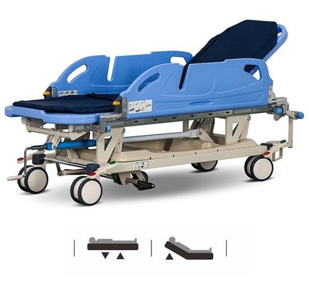 comprar Ensanchador paciente central de la transferencia de los echadores 150m m de los carriles de lado de PatientTransfer CartRotating de la emergencia Fabricación en línea