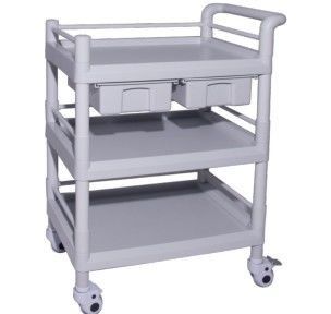 comprar Moldeo a presión del ABS que cuida dos capas de 923m m del hospital de la carretilla del instrumento Fabricación en línea