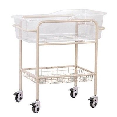 comprar Choza de bebé inoxidable del hospital del ABS del marco de acero con el estante del almacenamiento Fabricación en línea