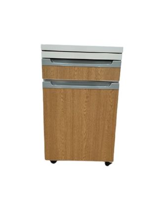 comprar Color de madera de la placa de la estructura del hospital de la cabecera de la tabla de aluminio del gabinete con los echadores Fabricación en línea
