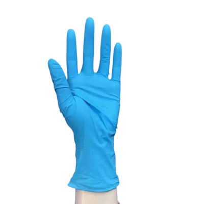 comprar Los guantes disponibles del examen del hospital colorean guantes azules del nitrilo tres tamaños Fabricación en línea