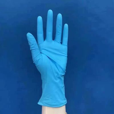 comprar Tamaños materiales del nitrilo hospital-específico azul de los guantes disponibles tres Fabricación en línea
