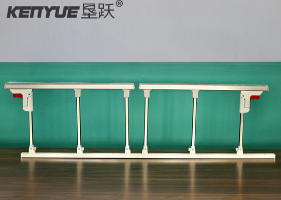 comprar Aleación de aluminio médica de Hexapole del carril lateral de la cama del interruptor doble blanco Fabricación en línea