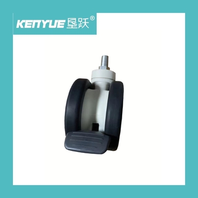 Hospital cinco echadores dobles Adjustmentl médico blanco de la fila de la pulgada