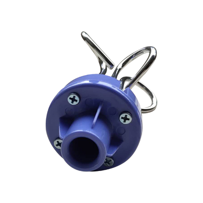 Material de plástico del metal azul y blanco del gancho del polo de la infusión del hospital