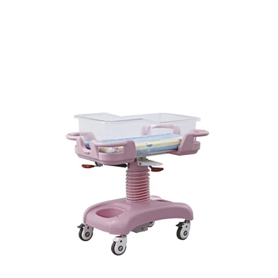 Pesebre plástico rosado del bebé del hospital para la limpieza y la puesta al día fáciles