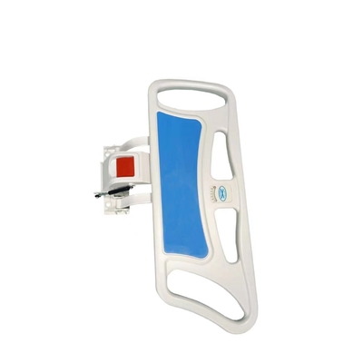 Accesorios PP azules del hospital materiales con la barandilla de la exhibición del ángulo