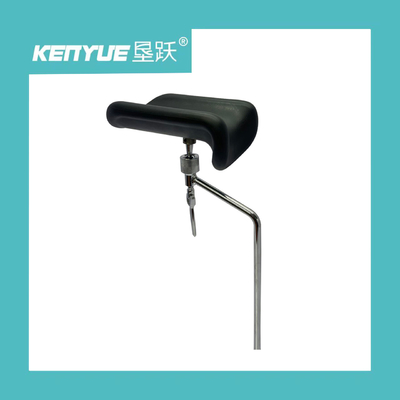 La pierna material electrochapada de la PU descansa el color negro para la tabla obstétrica