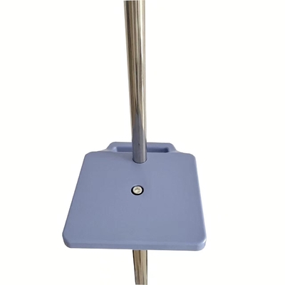 Acero inoxidable del soporte móvil azul de la infusión con las ruedas desprendibles