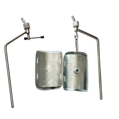 Accesorios materiales de la cama de la entrega del metal de la PU del resto de pierna del hierro de la obstetricia del hospital