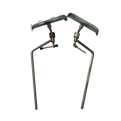 Accesorios materiales de la cama de la entrega del metal de la PU del resto de pierna del hierro de la obstetricia del hospital