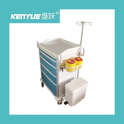 Azul plástico de la ambulancia del hospital de la ambulancia del ABS médico de los muebles