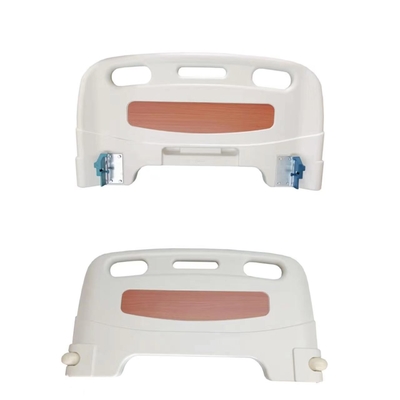 Cabecero blanco plástico de la cama de hospital para el color modificado para requisitos particulares médico