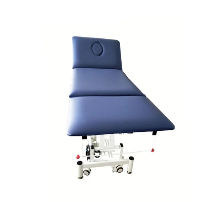 Metal azul de cuidado eléctrico del color de la cama de la tabla cómoda del examen médico