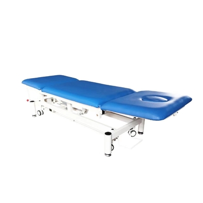 Metal azul de cuidado eléctrico del color de la cama de la tabla cómoda del examen médico